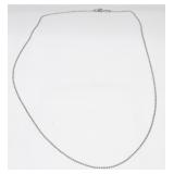 Vintage Sterling Silver Ball Chain Necklace -