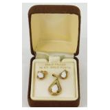 Vintage Gold Filled Jewelry Set - Earrings &