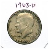 1968-D Kennedy Silver Half Dollar - 40% Silver