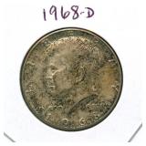 1968-D Kennedy Silver Half Dollar - 40% Silver