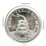 1 oz Silver Don't Treat on Me! Silver Round -