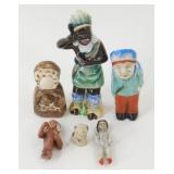 * Group of 6 Small Character Figures