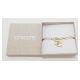 Never Worn in Box Chico Logo Charm Bracelet -