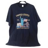 Black T-Shirt Size XXL with a Logo on It - New