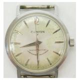 Vintage Clinton 17j Manual Wind Menï¿½s Watch for