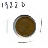 1922-D Lincoln Wheat Cent - Key Date