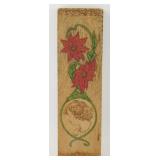 Vintage Wooden Box with Poinsettias