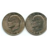 1972 & 1972-D Eisenhower Dollars