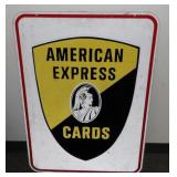 ** Vintage 2 Side American Express Sign w/
