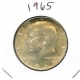 1965 Kennedy Silver Half Dollar - 40% Silver
