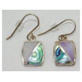 Sterling Silver, Abalone and Mother of Pearl
