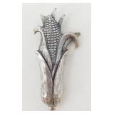 Vintage Sterling Silver Ear of Corn Brooch - 7.93