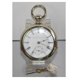 Elgin Key Wind Pocket Watch Model 1, 18s, 11j,