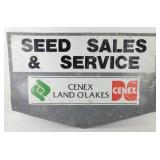 ** Vintage Metal Cenex Land Oï¿½Lakes Seed Dealer