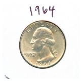 1964 Washington Silver Quarter