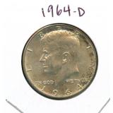 1964-D Kennedy Silver Half Dollar