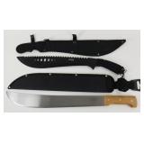 1 Tarmotina Machete w/ Sheath & 1 Jungle Master