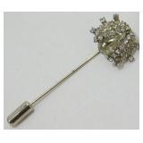 Vintage Jeweled Beetle Hat Stick Pin