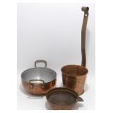 * 3 Vintage Copper Display Pieces