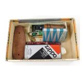 Zippo Lighters, Lighter Fluid, Vintage Pens &