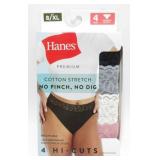 New 4 Pack of Hanes Premium Cotton Stretch No