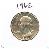1962 Washington Silver Quarter