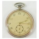Vintage Manual Wind Pocket Watch with Gold