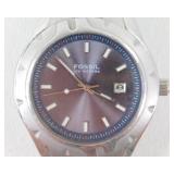 Fossil PR-1689 Stainless Menï¿½s Watch - Needs