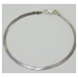 Vintage Sterling Silver Herringbone Bracelet - 7ï¿½