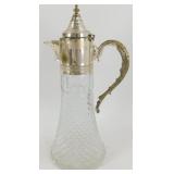 * Vintage Silver-Plate and Cut Crystal Wine