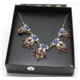 Multi-Colored Owl Necklace