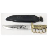15" Eagle Bowie Knife w/ Leather Sheath