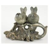 Vintage Love Bird Salt & Peppers Shakers Perched