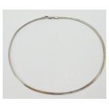 Vintage 1990 Sterling Silver Slide Collar Chain -