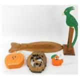 Wood Decoration - Fish Holder, Deer Plaque