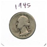 1945 Washington Silver Quarter