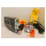 Vintage Argus Super 8 Movie Camera, Case & Light