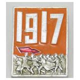 Russian Revolutionary Pin with Original Coloring