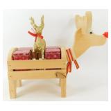 * Wooden Reindeer