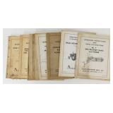 10 Old Allis-Chalmers Machinery Manuals - 1950