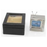 Vintage Miniature TV Advertising Clock