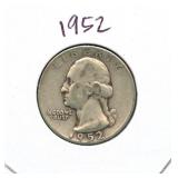 1952 Washington Silver Quarter