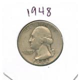 1948 Washington Silver Quarter