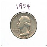 1954 Washington Silver Quarter