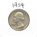 1954 Washington Silver Quarter