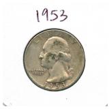 1953 Washington Silver Quarter