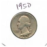 1950 Washington Silver Quarter