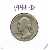 1944-D Washington Silver Quarter