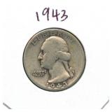 1943 Washington Silver Quarter