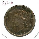 1922-D Peace Silver Dollar